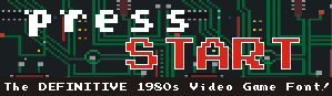 Press Start: The Definitive 1980s Video Game Font
