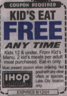 Kid's Eat Free
